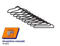 Action Aksamitne wieszaki oferta