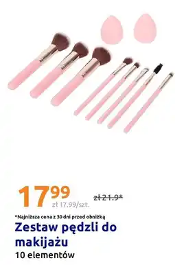 Action Zestaw pędzli do makijażu 10 elementów oferta