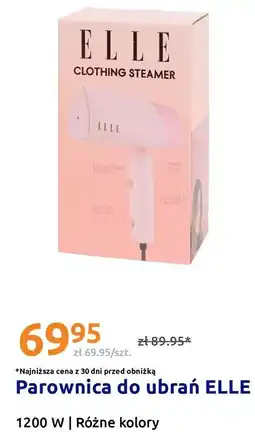Action Parownica do ubrań ELLE 1200 W oferta