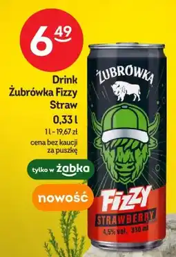 Żabka Drink Żubrówka Fizzy Straw oferta