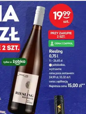 Wino Riesling Weltden Edelstein wytrawne białe