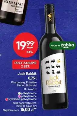 Żabka Wino Jack Rabbit Primitivo półwytrawne różowe oferta