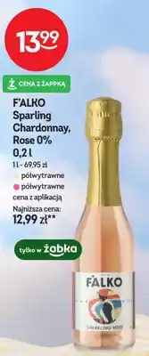 Żabka Wino musujące F'Alko Sparling Chardonnay półwytrawne 0% oferta