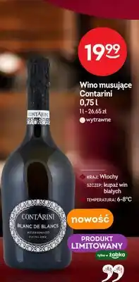 Żabka Wino musujące wytrawne Contarini Blanc de Blancs Millesimato Extra Dry oferta