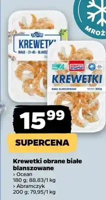 Netto Krewetki obrane białe blanszowane Abramczyk oferta
