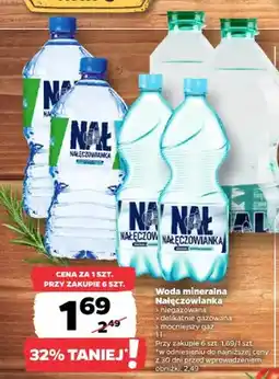 Netto Woda mineralna Nałęczowianka mocniejszy gaz oferta