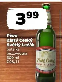 Netto Piwo Zlatý Český Světlý Ležák butelka bezzwrotna oferta