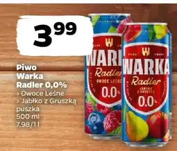 Netto Piwo Warka Radler 0,0% Jabłko z Gruszką oferta
