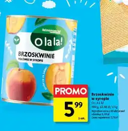 Intermarche Brzoskwinie połówki w syropie O LA LA! oferta