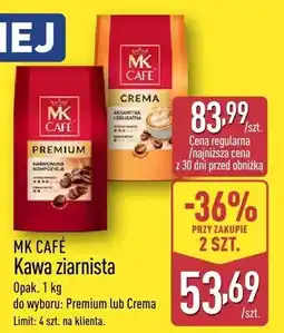 ALDI Kawa ziarnista MK Café Crema oferta