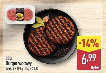 ALDI Burger wołowy BBQ oferta