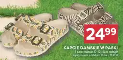 Stokrotka Market Kapcie damskie w paski oferta