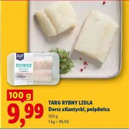Lidl TARG RYBNY LIDLA Dorsz atlantycki polędwica oferta
