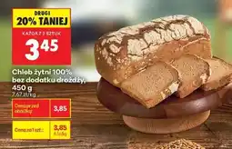 Biedronka Chleb żytni 100 % bez dodatku drożdży 450 g oferta