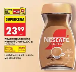 Biedronka Kawa rozpuszczalna Nescafé Crema 200 g oferta