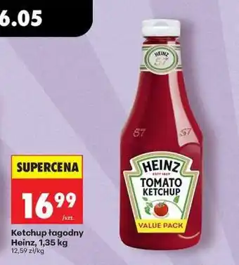 Biedronka Ketchup łagodny Heinz, 1,35 kg oferta