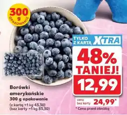 Kaufland Borówki amerykańskie 300 g opakowanie oferta