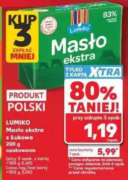 Kaufland LUMIKO Masło ekstra z Łukowa 200 g opakowanie oferta