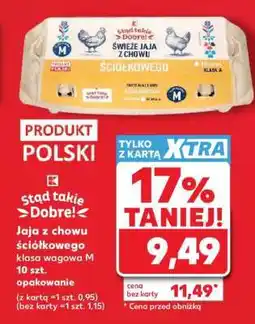 Kaufland Jaja z chowu ściółkowego klasa wagowa M 10 szt oferta