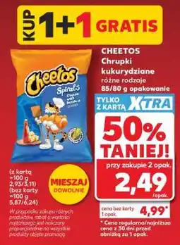 Kaufland CHEETOS Chrupki kukurydziane różne rodzaje 85/80 g opakowanie oferta