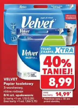 Kaufland Velvet papier toaletowy oferta