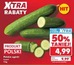 Kaufland Polskie ogórki, luzem 1 kg oferta