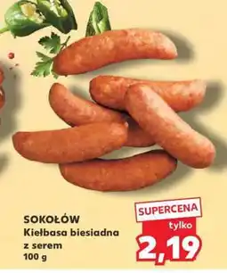 Kaufland SOKOŁÓW Kiełbasa biesiadna z serem 100 g oferta