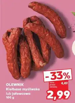 Kaufland OLEWNIK Kiełbasa myśliwska lub jałowcowa 100 g oferta