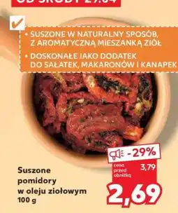 Kaufland Suszone pomidory w oleju ziołowym 100 g oferta
