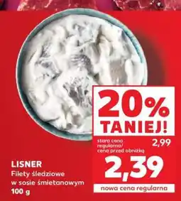 Kaufland LISNER Filety śledziowe w sosie śmietanowym 100 g oferta