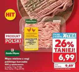 Kaufland Mięso mielone z nogi polskiego kurczaka 400 g opakowanie oferta