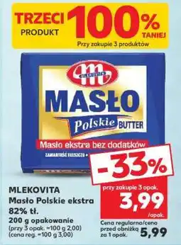 Kaufland MLEKOVITA Masło Polskie ekstra 82% tł oferta