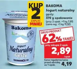 Kaufland BAKOMA Jogurt naturalny gęsty oferta