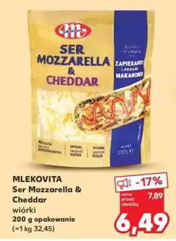 Kaufland MLEKOVITA Ser Mozzarella & Cheddar oferta