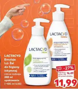 Kaufland LACTACYD Emulsja lub Żel do higieny intymnej oferta