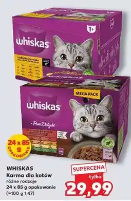 Kaufland WHISKAS Karma dla kotów różne rodzaje oferta