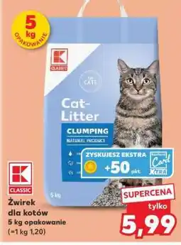 Kaufland Żwirek dla kotów oferta