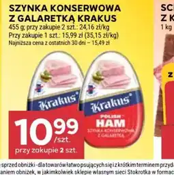 Stokrotka Market Krakus Szynka konserwowa z galaretką oferta