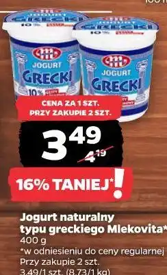 Netto Jogurt naturalny typu greckiego Mlekovita oferta