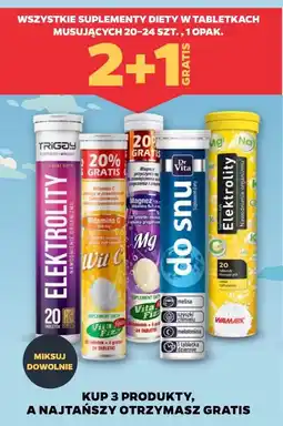 Netto WSZYSTKIE SUPLEMENTY DIETY W TABLETKACH MUSUJĄCYCH 20-24 SZT., 1 OPAK. 2+1 oferta