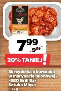 Netto Skrzydełka z kurczaka w marynacie miodowej -BBQ Grill Bar Sztuka Mięsa oferta
