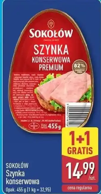 ALDI Szynka Sokołów oferta