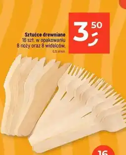 Dealz Sztućce drewniane 8 noży oraz 8 widelców oferta