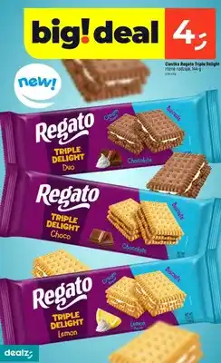 Dealz Ciastka Regato Triple Delight Lemon oferta