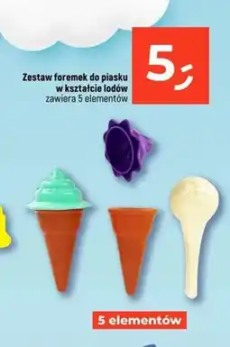 Dealz Zestaw foremek do piasku w kształcie lodów oferta