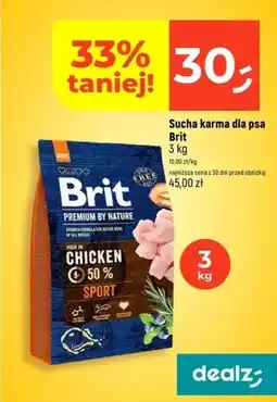 Dealz Sucha karma dla psa Brit Premium by Nature High in Chicken Sport oferta
