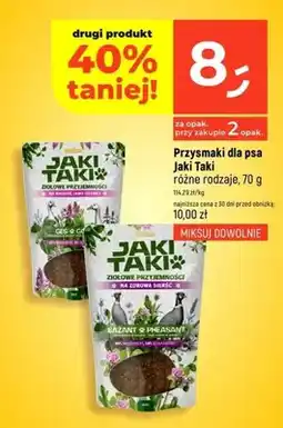 Dealz Przysmaki dla psa Jaki Taki ziołowe przyjemności na zdrową sierść bażant oferta