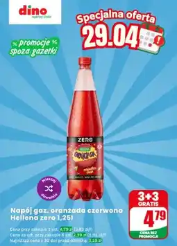 Dino Napój gazowany oranżada czerwona Hellena zero oferta