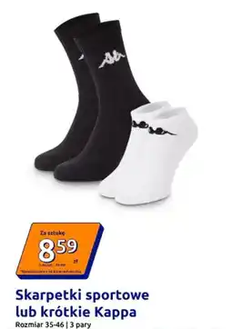 Action Skarpetki sportowe Kappa rozmiar 35-46 3 pary oferta