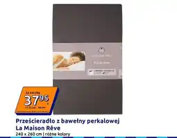Action Prześcieradło z bawełny perkalowej La Maison Rêve 240x260cm oferta